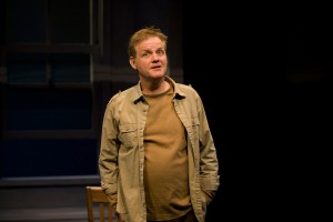 Ciaran O'Reilly in the Irish Repertory Theatre production of Brian Friel's Molly Sweeney, at the Long Wharf Theatre through Oct. 16. Photo by T. Charles Erickson.