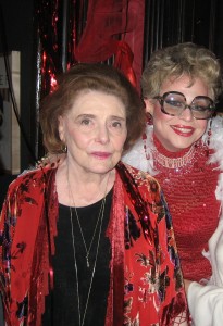 Sinthea Star (right) and her dear friend, the late Patricia Neal. Star performs Saturday and Sunday at Lyric Hall in Westville. Photo courtesy of Bernie Kaufman.