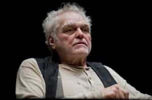 Brian Dennehy as Krapp, as he appeared the last time he played Krapp's Last Tape, at the Goodman Theater in Chicago three years ago. Photo by Richard Hein.