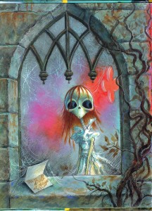 David Catrow illustration from Robert San Souci's Cinderella Skeleton. The book was published in 2000 by Harcourt Inc.'s Silver Whistle imprint.