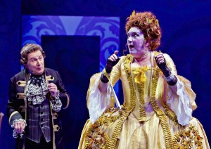 David Margulies and Kristine Nielsen as they appeared in The Rivals at Baltimore’s CenterStage last month. Photo by Richard Anderson.