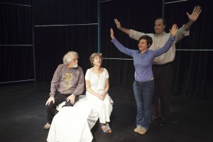 The Buck Stops Here, one of the four plays in Jacques Lamarre Has Gone Too Far. Photos courtesy of Hole in the Wall Theatre.