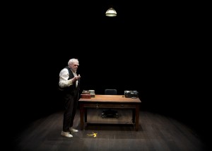 A late evening in the future, through Dec. 18 at Long Wharf Stage II. Photo by T. Charles Erickson.
