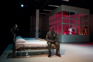 McKinley Belcher III in the subdued title role of Macbeth 1969 at Long Wharf Theatre. Photo by Joan Marcus.