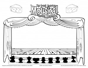 Illustrations above and below are from an online activity book touting the original print version of The Great American Mousical, by Julie Andrews, Tony Walton and Emma Walton Hamilton.