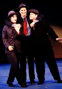 Michael McGrath, right, with Marla Schaffel and Mark Lotito In They All Laughed at the Goodspeed Opera House in 2001.