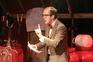 The Firebugs by Max Frisch, as staged at Yale Cabaret in 2006. (Taken from the website of set designer Nick Rastenis.)