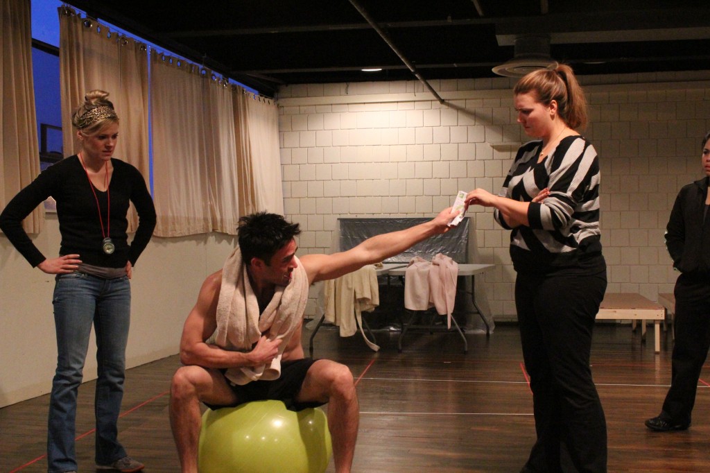 Rehearsal photo from January Joiner, world-premiering this month at the Long Wharf Theatre.