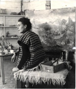leonora+carrington+in+her+studio