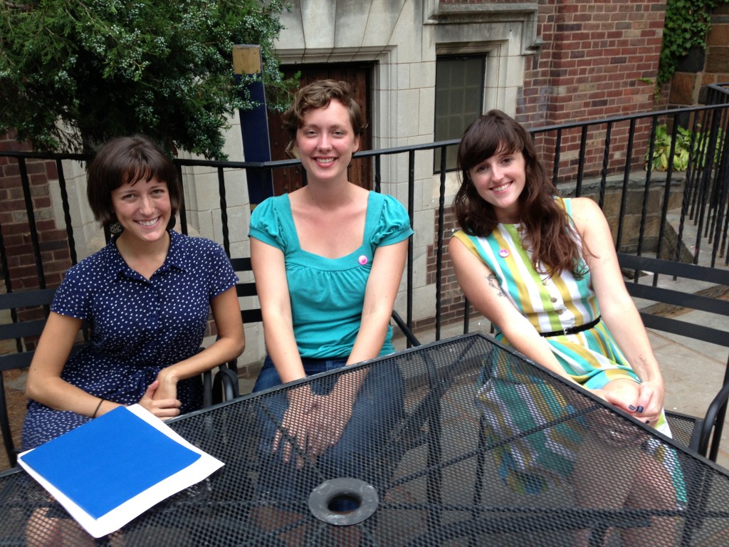 Whitney Dibo, Lauren Dubowksi and Kelly Kerwin, the new co-artistic directors of the Yale Cabaret.
