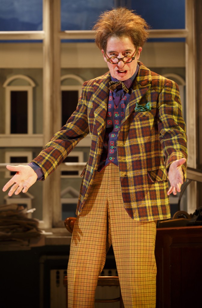 Steven Epp in Accidental Death of an Anarchist at Yale Rep. Photo by Joan Marcus.