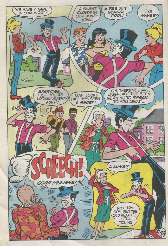 From Jughead Vol. 2 #39, Nov. 1992. Text by Frank Doyle. Art by Rex Lindsey and Jon D'Agostino.